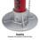 SUNEX TOOLS 1003AJ 3 Ton Aluminum Jack Stands 4