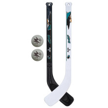 Franklin Sports San Jose Sharks Mini Hockey Knee Hockey Stick & Ball S