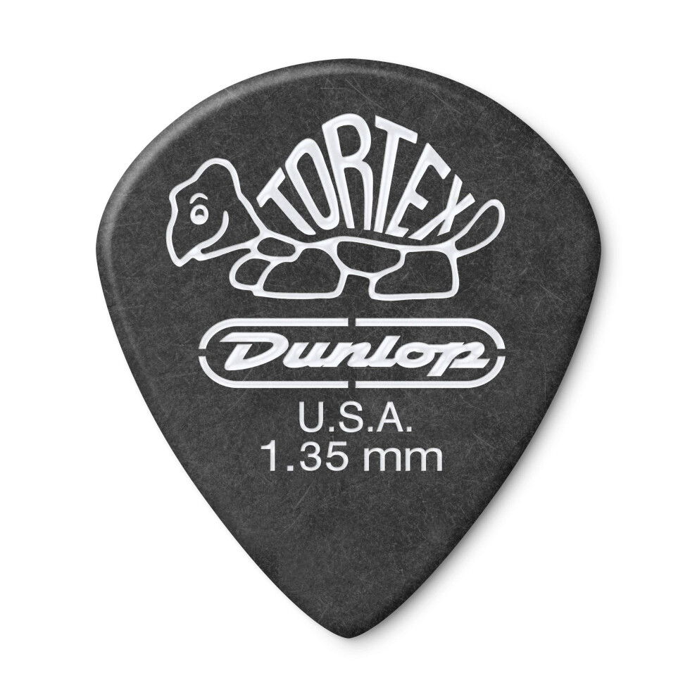 Dunlop 482R1.35 Tortex Pitch Black Jazz Iii 1.35Mm 72/Bag