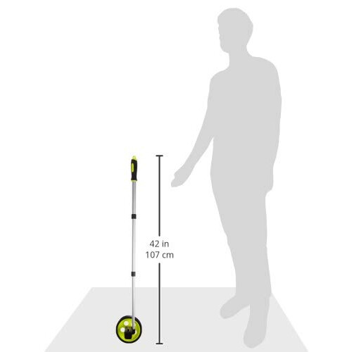 Roda Medidora Komelon ML1810 para Pés, 6 Polegadas, Amarelo Hi-Viz 2