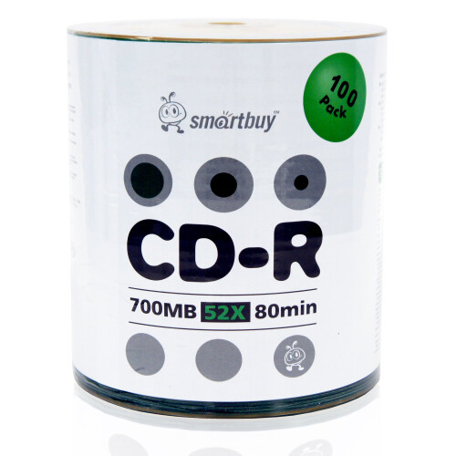 Smartbuy 700mb/80min 52x CD-R Κενός Δίσκος Εγγραφής (300 Δίσκοι) 1
