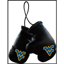 Fremont Die NCAA West Virginia Mountaineers Mini-Boxhandschuhe, 10,2 cm, 10,2 cm, Schwarz/Teamfarben