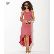 Simplicity 1358 Easy to Sew Women's Knit Dress Sewing Patterns Sizes