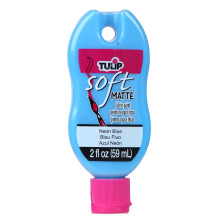 Tulip Soft Paint Peggable 30971 Sfpt 2Oz Matte Neon Blue 2 Oz Als Det