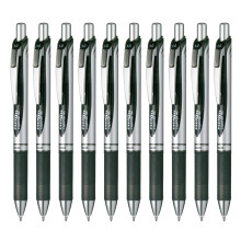 Pentel EnerGel BL80-A 1.0 Svart Gelbläck Kulpenna, 10-pack
