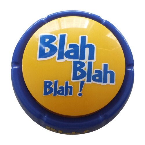 Talkie Toys Blah Button - 12 Αστείες Φράσεις - Διασκεδαστικό Παιχνίδι για Άγχος & Γέλια 2