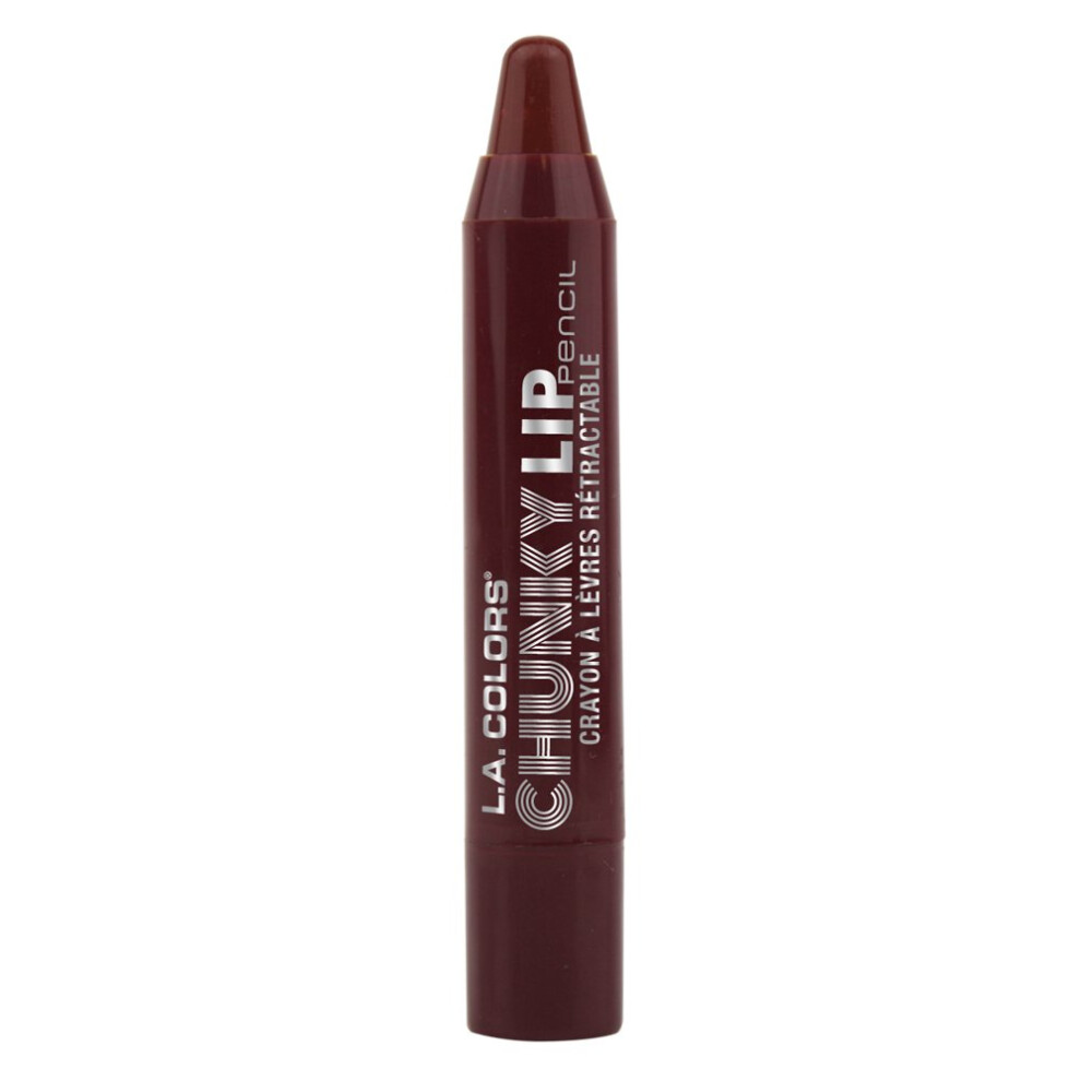 L.a. Colors Purple Chunky Lip Pencil, Plum, 0.09 Ounce