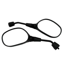 Set oglinzi reglabile MMG Universal Fit 8 mm RH/RH Scooter negru plat pentru motociclete (MYKM0106)