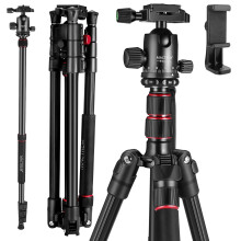 MACTREM 80"" Camera Tripod DSLR Tripod Heavy Duty for Travel 360 Ba