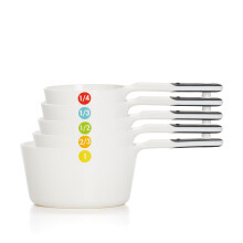 OXO Good Grips 6-delade plastmått- Vit, 5 stycken (Förpackning av 1)