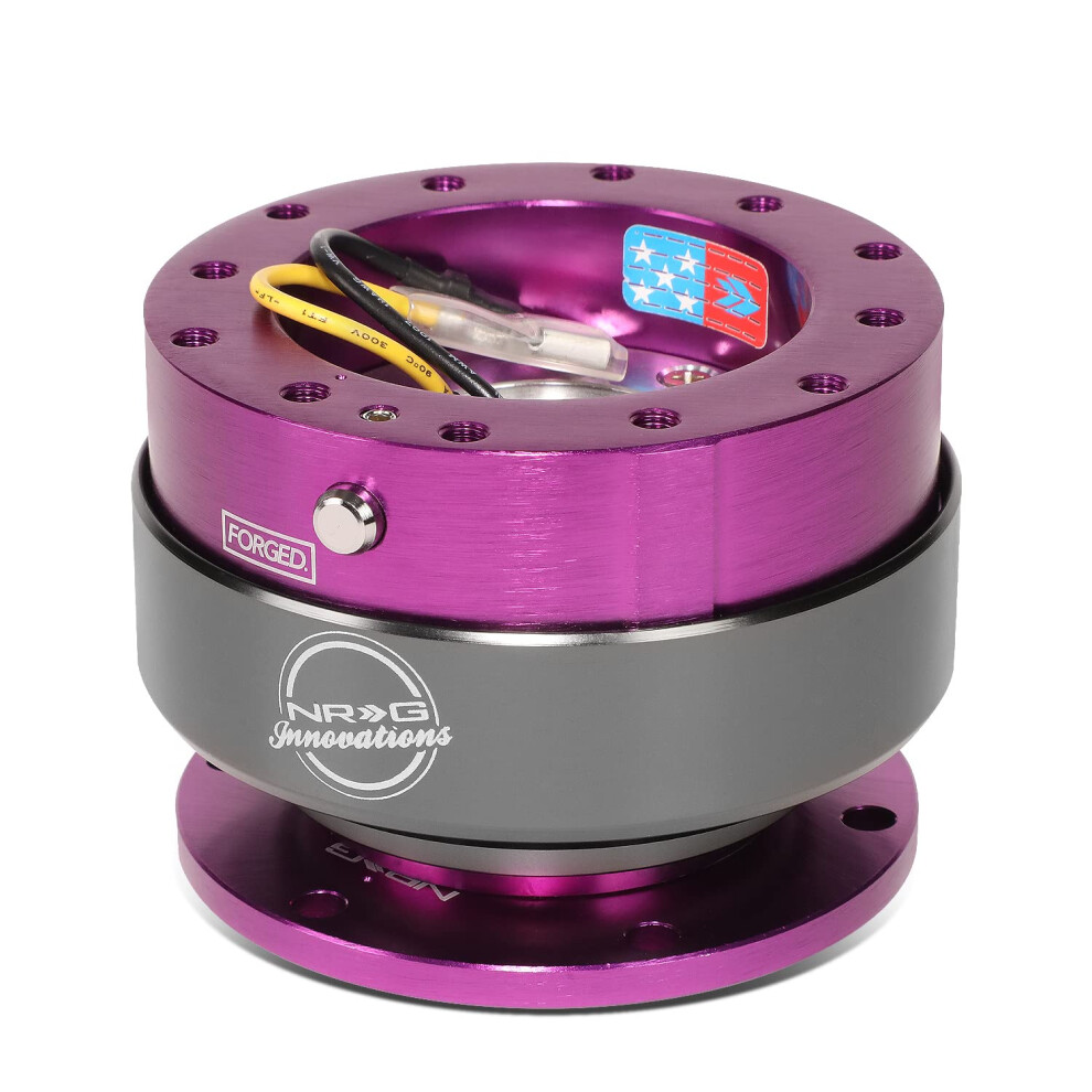 Nrg Steering Wheel Quick Release Kit - Generation 2.0 - With Titanium Ring Srk-200Pp Purple 682017348667