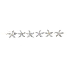 Set van 6 zeester zeesterren strass kristal haarspelden H032