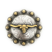 AJ TACK Longhorn Steer Berry Concho 1 """"