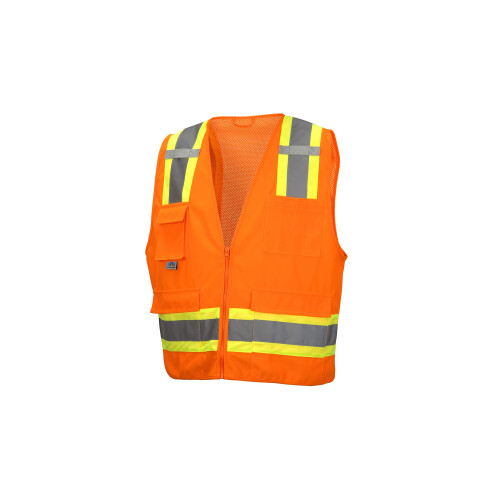 Γιλέκο Pyramex RVZ2420 Σειρά Class 2 με 6 Τσέπες, Υψηλής Ορατότητας Πορτοκαλί, 5X Μεγάλο