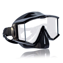 Tilos Single Lens Panoramic Large Wide View Maska pro potpen a norchlovn (Nose Purge Black Silicone)