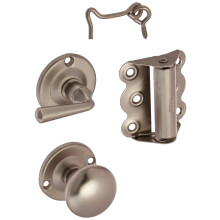 National/Spectrum Brands HHI N100-013-serie satijnnikkel, hordeurset met schroeven