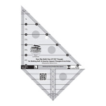 Creative Grids Multi Size Triangle 45 og 90 grader quilt lineal - CGRMS4590