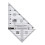 Creative Grids Multi Size Triangle 45 og 90 grader quilt lineal - CGRMS4590 1