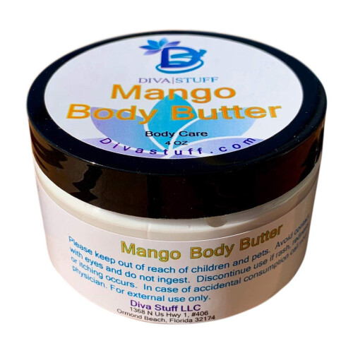Βούτυρο Σώματος Mango, με Φρέσκα Μάνγκο, Από τη Diva Stuff, 4oz 1
