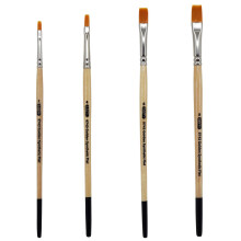 Zem Brush Golden Synthetic Shader Perii set dimensiuni 2 4 6 8