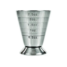 True Trio Multi-Unit Drink M?l Shot Measuring Cup med Oz Ml og spsk markeringer rustfrit st?l 2,5 oz s?t med 1