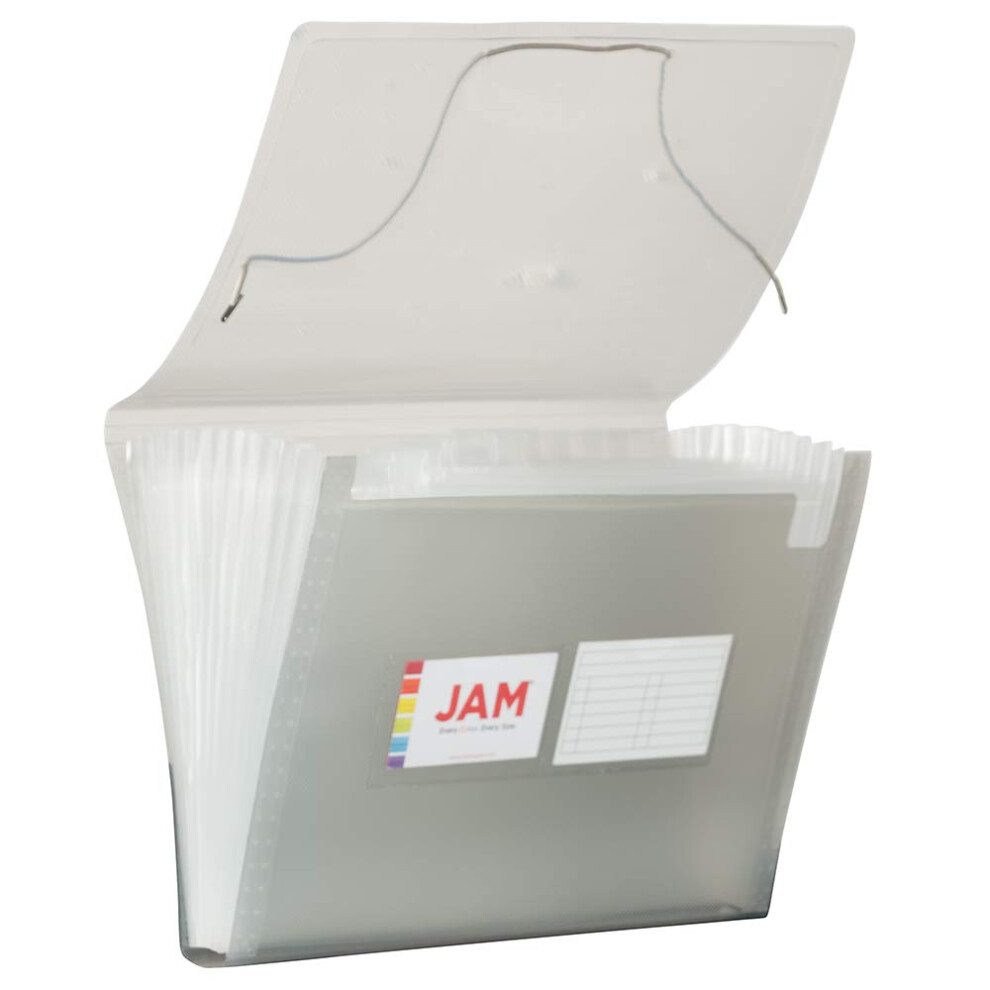Photos - File Folder / Lever Arch File Clairefontaine JAM PAPER Accordion Folders - 13 Pocket Plastic Expanding File - Lette 418EX13sm