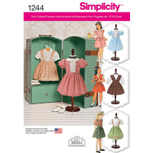 Enkelhed Kreative m?nstre 1244 Vintage 18-tommer dukket?j St?rrelse: OS One St?rrelse