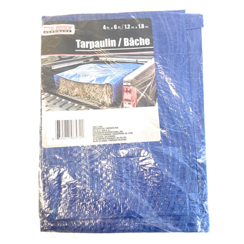 Microsoft Tool Bench Hardware 4' X 6' Μπλε Τέντα Tarpaulin