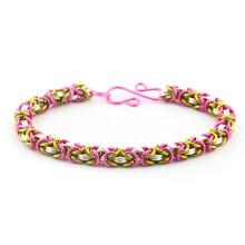 Σετ Βραχιολιού Byzantine 3-Χρωμάτων Weave Got Maille, Peony