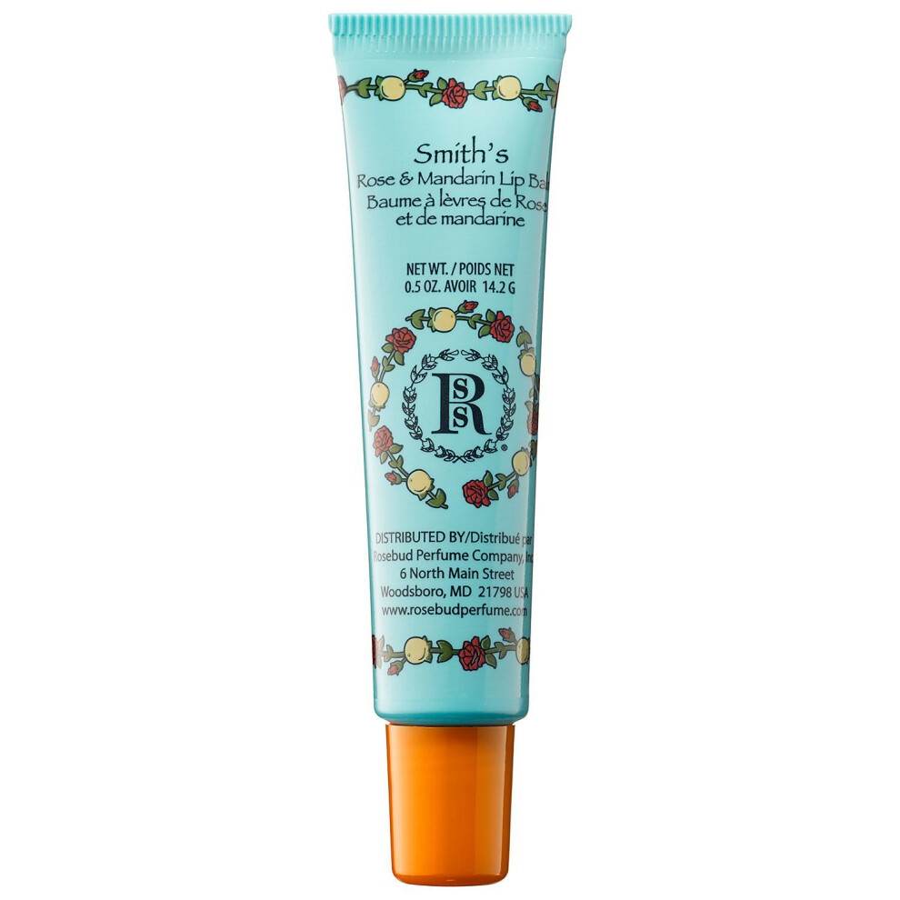 Rosebud Perfume Co 1678663 Mandarin And Rose Lip Balm Tube 05 Oz