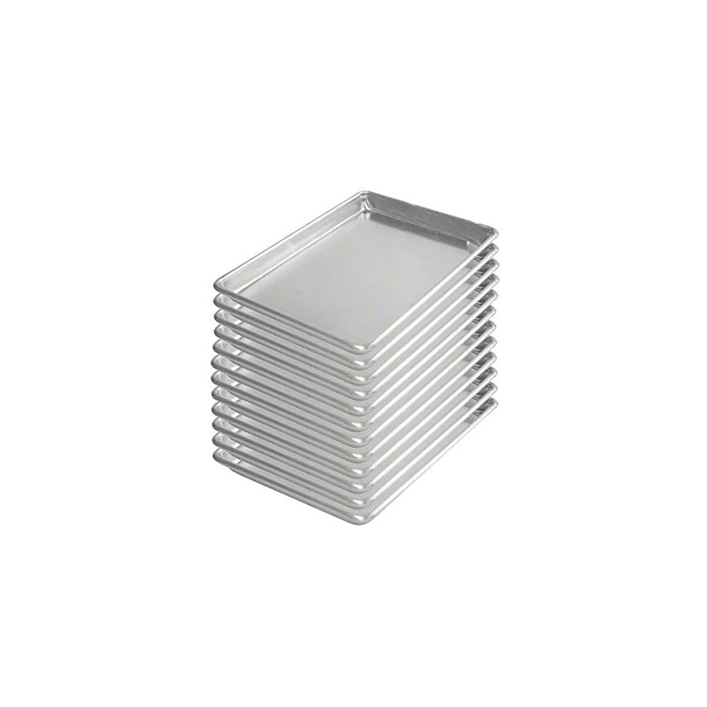 Tiger Chef 14 Quarter Size 95 x 13 pouces Aluminium Sheet Pan Commercial Bakery Equipment Moules     g   teaux NSF Approuv    Calibre 19 Lot de 12