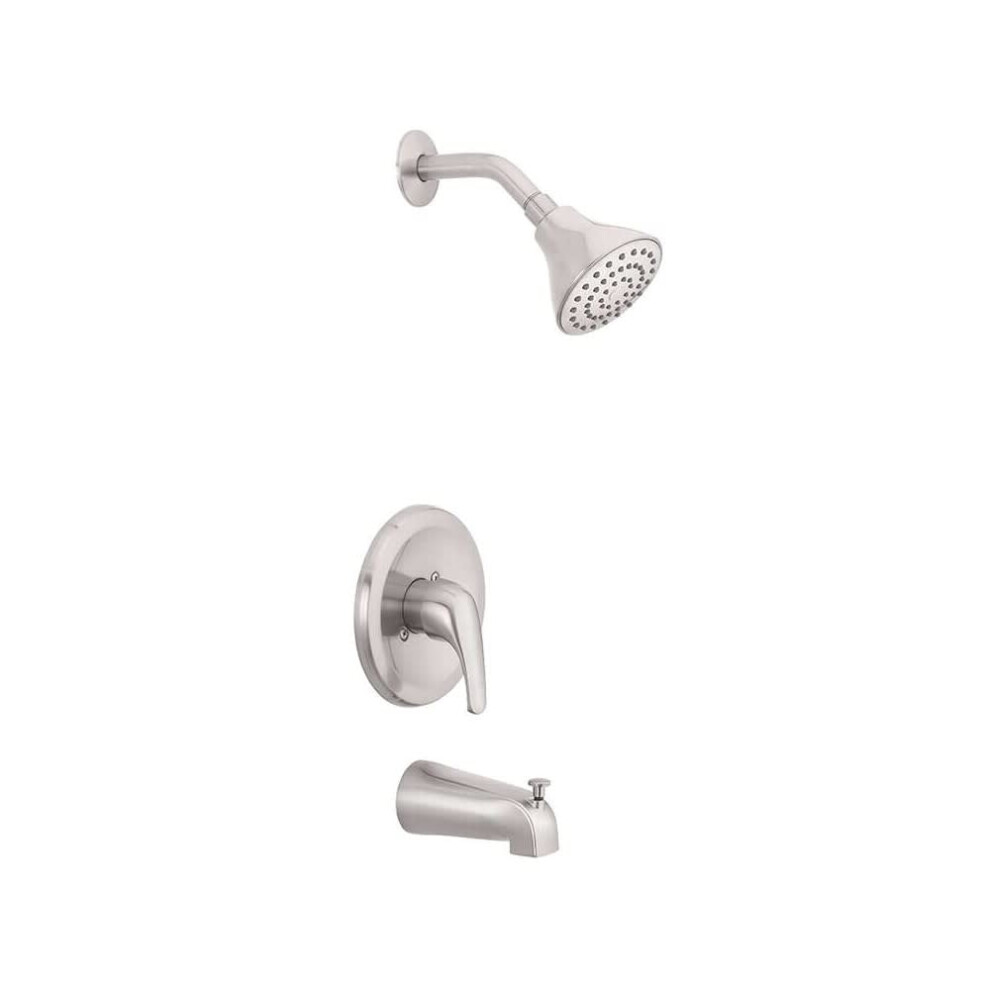 Photos - Other Bathroom Accessories Oakbrook Coastal Tub & Shower Faucet One Handle Brushed Nickel F1A14516ND-ACA2