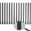 ΥΦΑΣΜΑ ΑΥΛΟΝΑ STRIPE CANVAS ΑΔΙΑΒΡΟΧΟ ΕΞΩΤΕΡΙΚΟ 60" ΜΑΥΡΟ/ΛΕΥΚΟ (1 μέτρο) 3