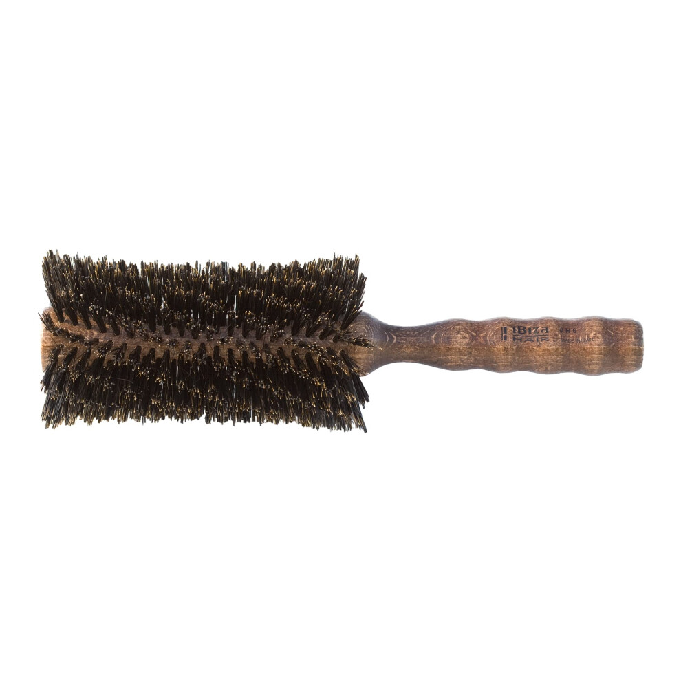 Ibiza Hair Professional Boar Hair Round Brush (H6 80Mm) Hybrid Swirle