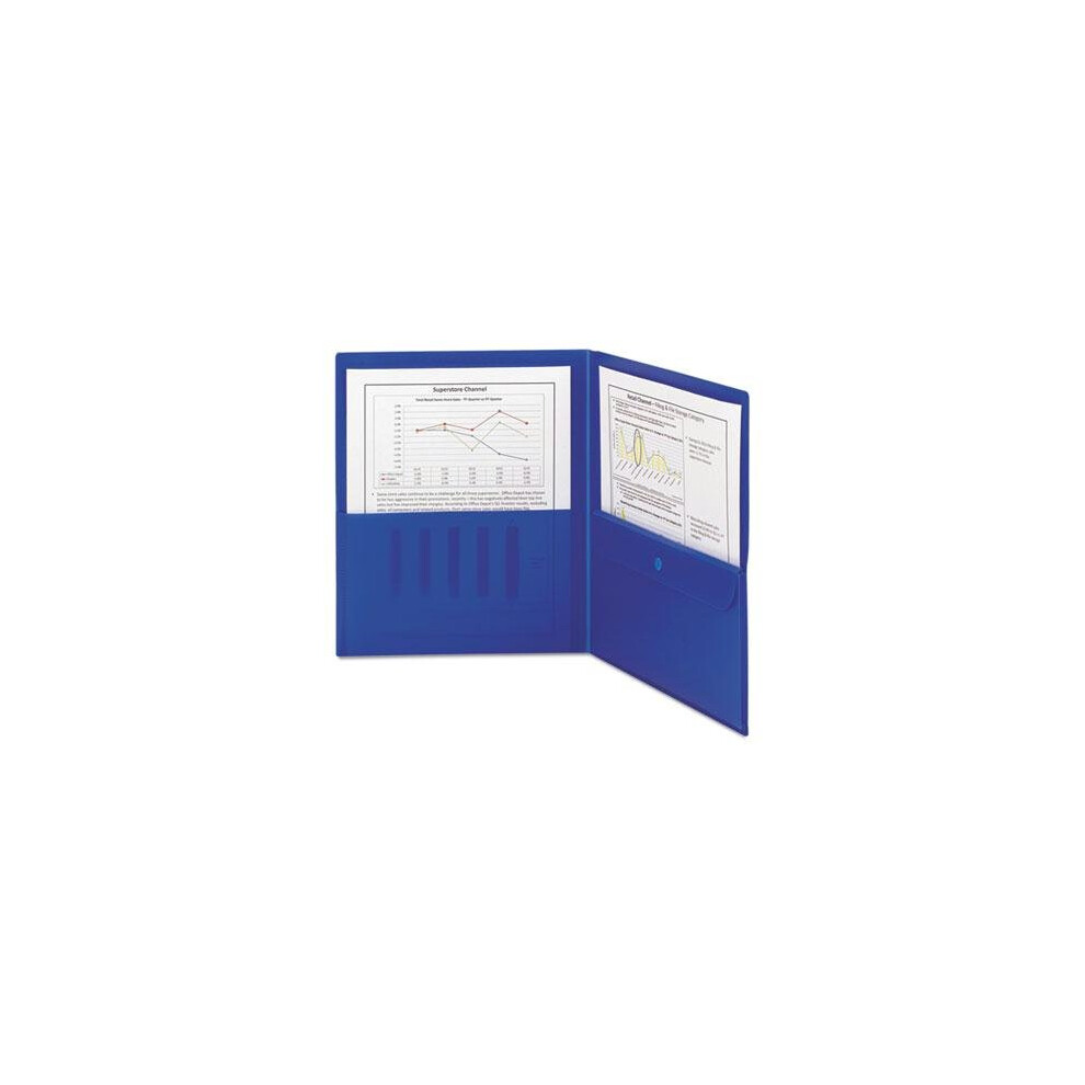 Schmutzig Smead Poly Two-Pocket Folders With Security Pocket