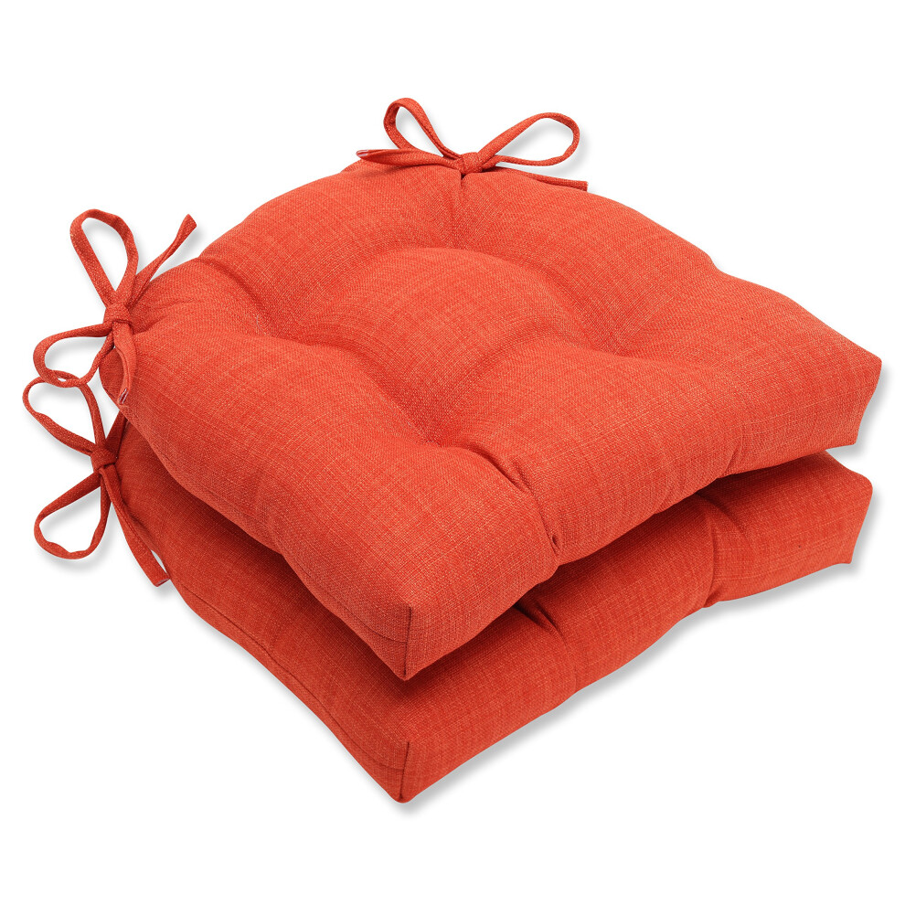 Juego De 2 Cojines Reversibles Para Silla Pillow Perfect Pure Shock, 40,6 X 10 X 39,5 Cm, Color Rojo-image