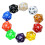 SmartDealsPro 10-Pack 20 Όψεις Ζάρια D20 Πολυεδρικά Ζάρια για DND RPG MTG (Χρώμα 1) 2