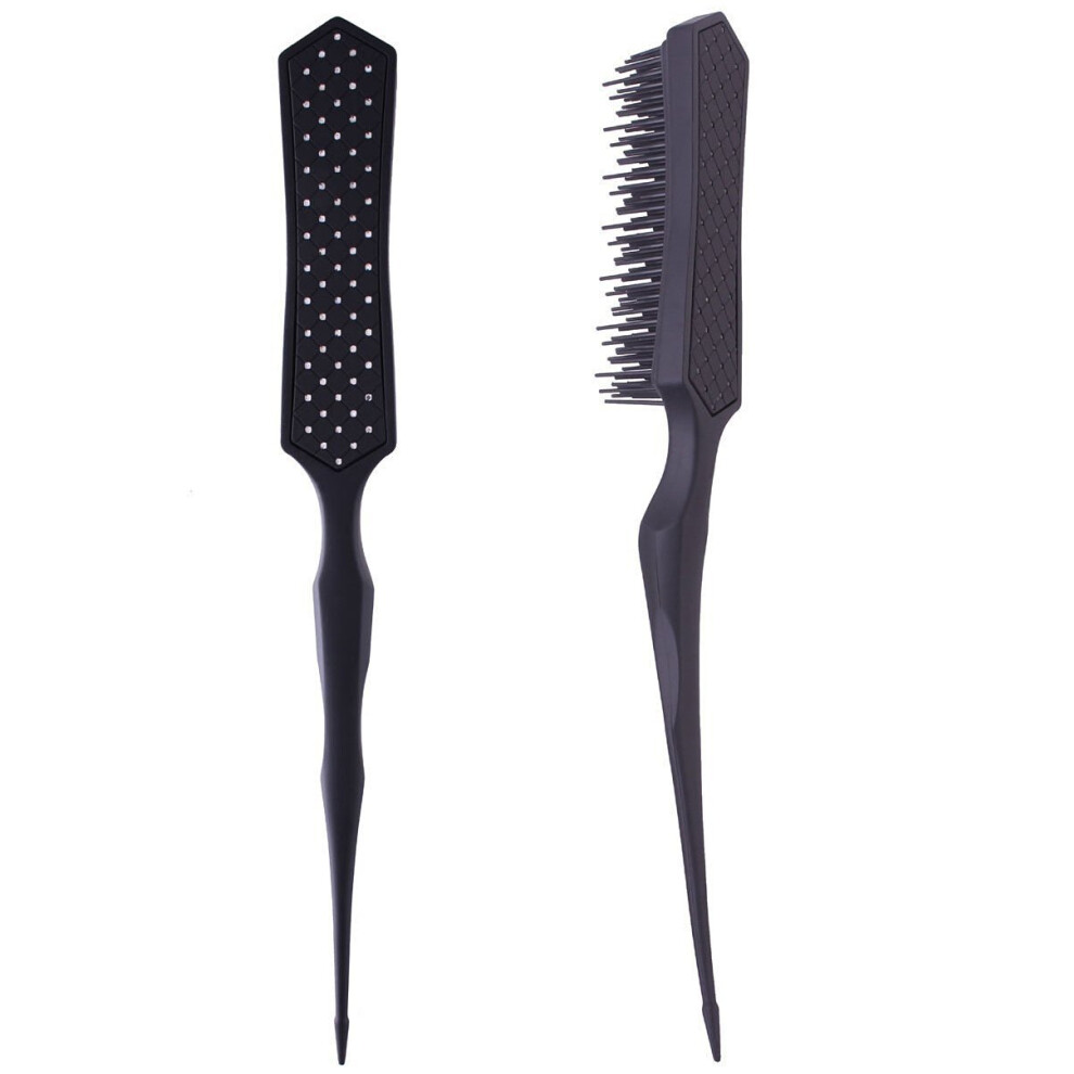 Perfehair Lot De 2 Brosses D M Lantes Pour Cheveux Fins Et Fins Noir-image