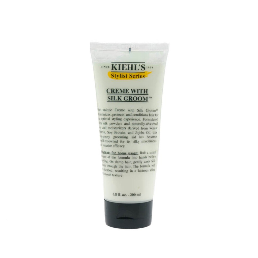Kiehl's Stylist Series Silk Groom Crème coiffante hydratante 200 ml, tenue légère sans alourdir ni coller