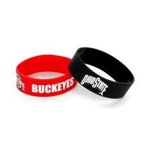 NCAA Ohio State Buckeyes szles szilikon karktok 2 db