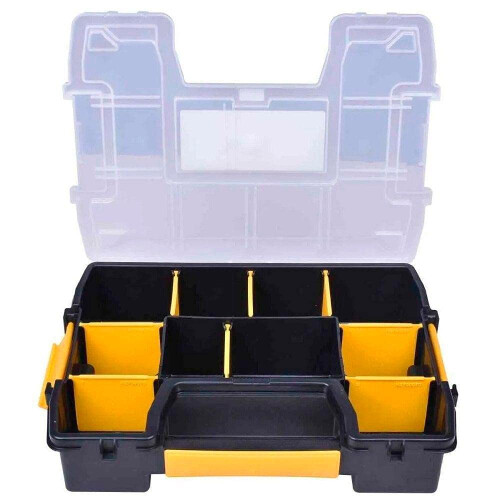 STANLEY Stanley Sortmaster Lite Organizer 29.2cm Lx6.4cm Wx21.6cm H Μαύρο Κίτρινο Διαφανές (2 Πακέτο) 1