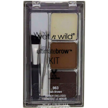 2 pacote molhado n Wild Beauty Ultimate Brow Kit 963 Ash Brown