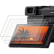 PCTC Θωρακισμένο Γυαλί για Sony alpha A6600 A6100 A6400 A6000 A6300 A5000 Nex-7 NEX-6 NEX-5, [3 Πακέτο] 0.3mm 9H