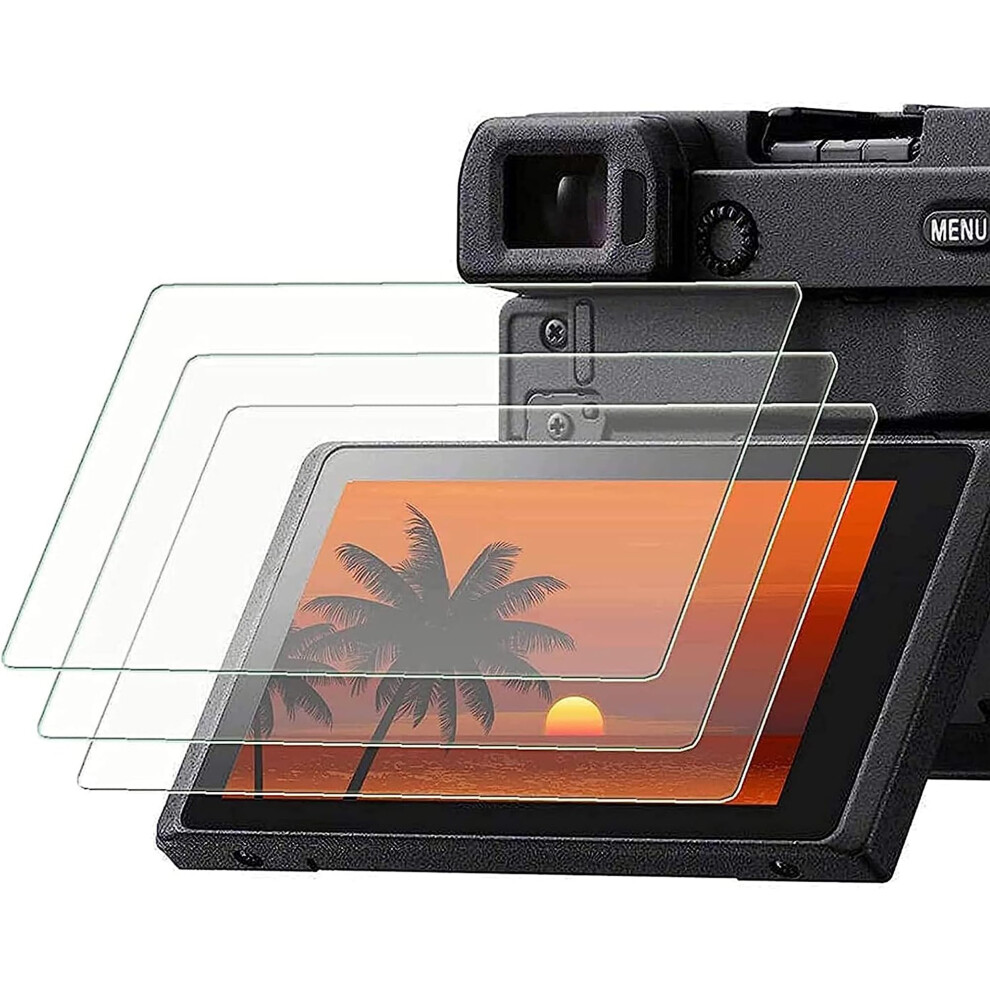 Pctc Screen Protector Compatible For Sony Alpha A6600 A6100 A6400 A6000 A6300 A5000 Nex-7 Nex-6 Nex-5 [3 Pack] 0.3Mm 9H Hardness Tempered G 627454159056