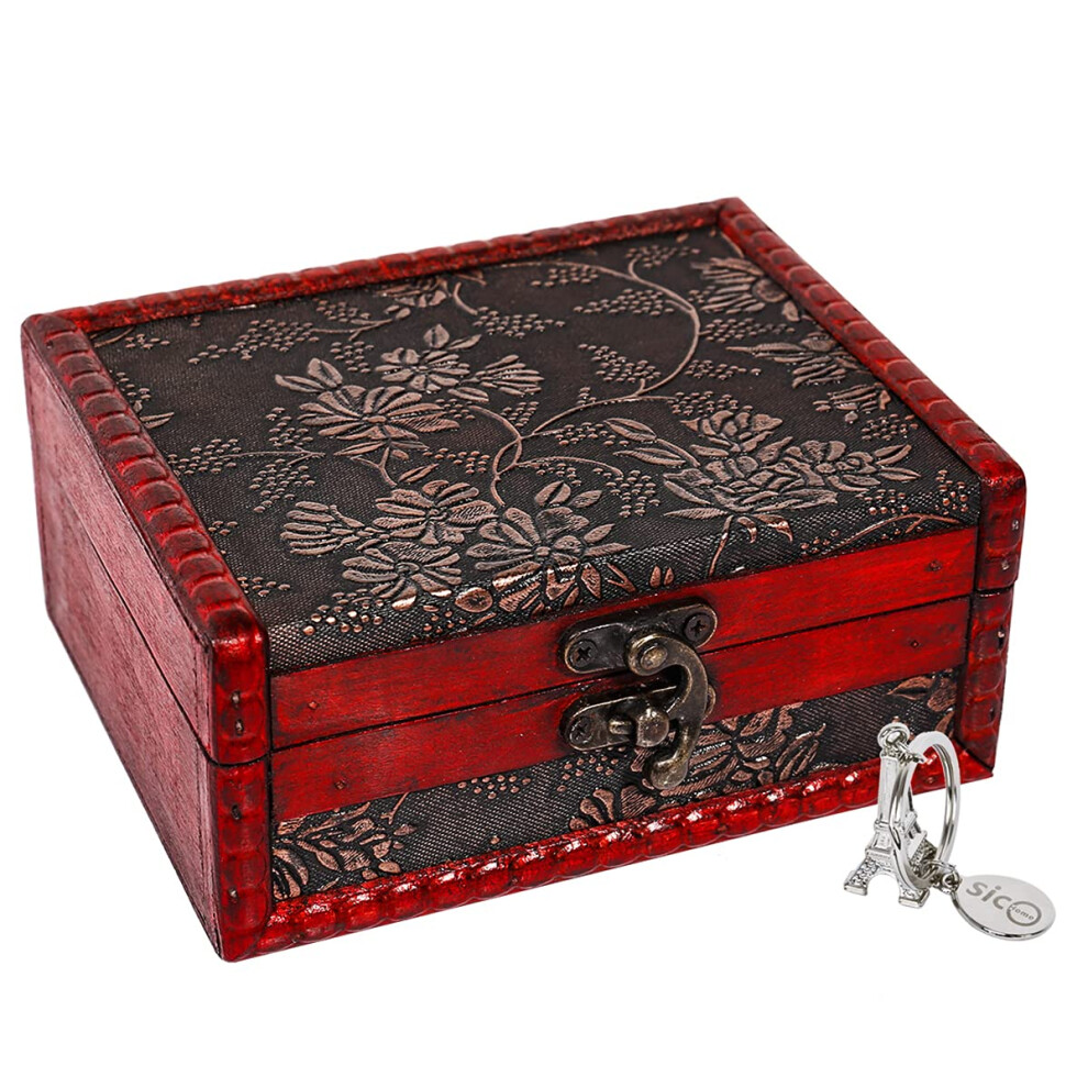 Coffret     tr   sors SICOHOME, bo   te     cartes de tarot de 5,46 pouces pour bibelots, cartes de taro, cadeaux et d   coration int   rieure