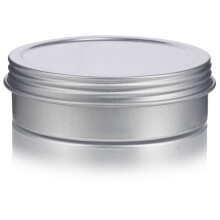 JUVITUS (pachet de 12) Recipient plat din tabla, metal, o?el, 1 oz, cu capac etan?at cu ?urub + etichete