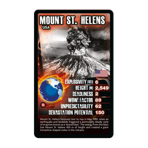 Top Trumps Vulc   es Top Trumps Card Game 2