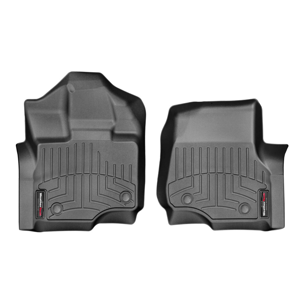 Revestimientos De Piso Weathertech Personalizados Para Ford F-150, F-150 Lightning Y F-150 Raptor - Primera Fila (446971) Negro-image