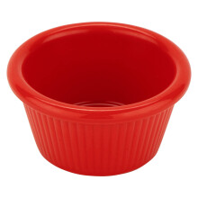 DOSTAWAĆ. RM-387-R 2 uncje Karbowany ramekin, czerwień melaminowa (opakowanie 12 szt.)