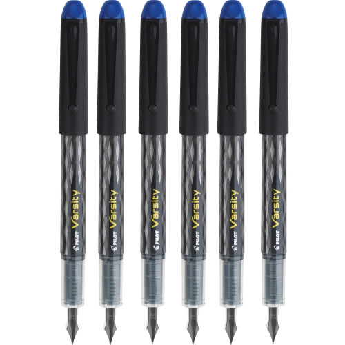 Pilot PILOT Varsity Μίας Χρήσης Στυλό, Μπλε Μελάνι, Μεσαίο Πίνελο, Συσκευασία 6 Τεμαχίων